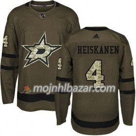 Dresovi Dallas Stars Jacket Miro Heiskanen 4 Adidas 2017-2018 Camo Zelena Authentic - Muške